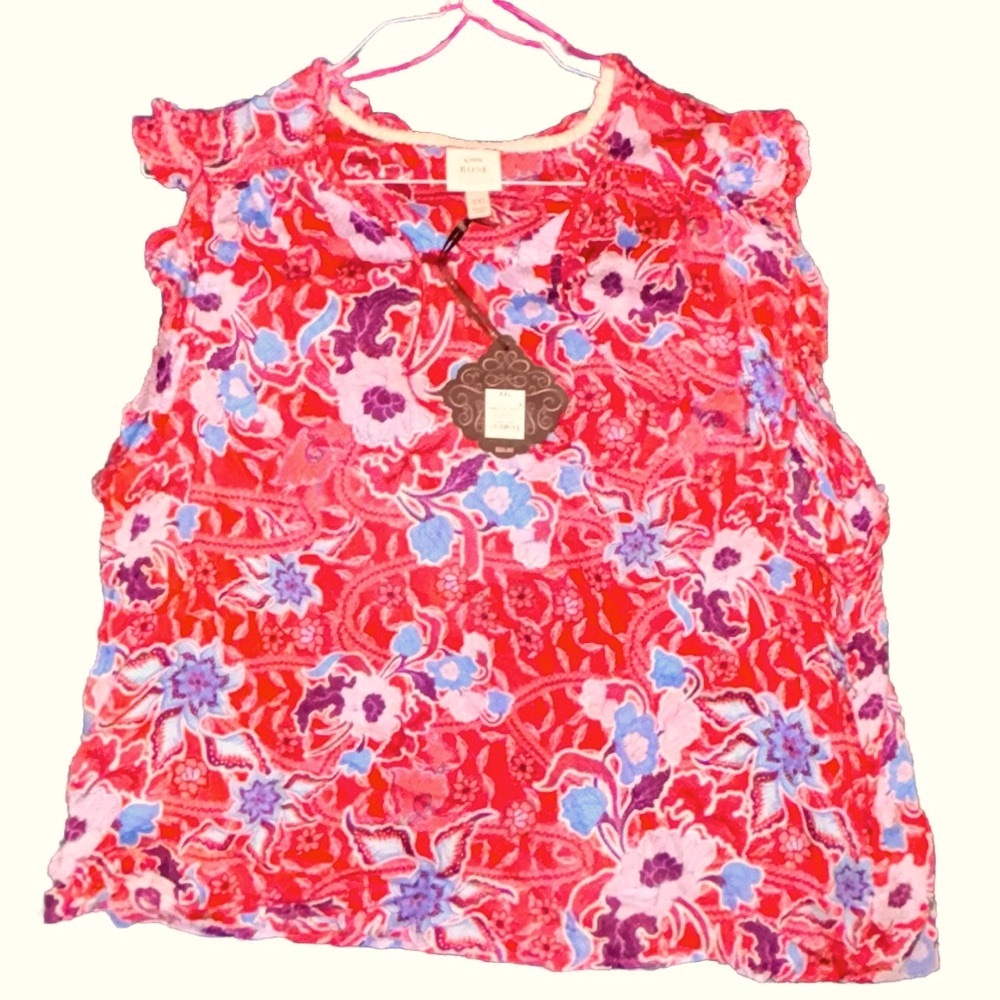Knox Rose Sunwashed top XXL NWT